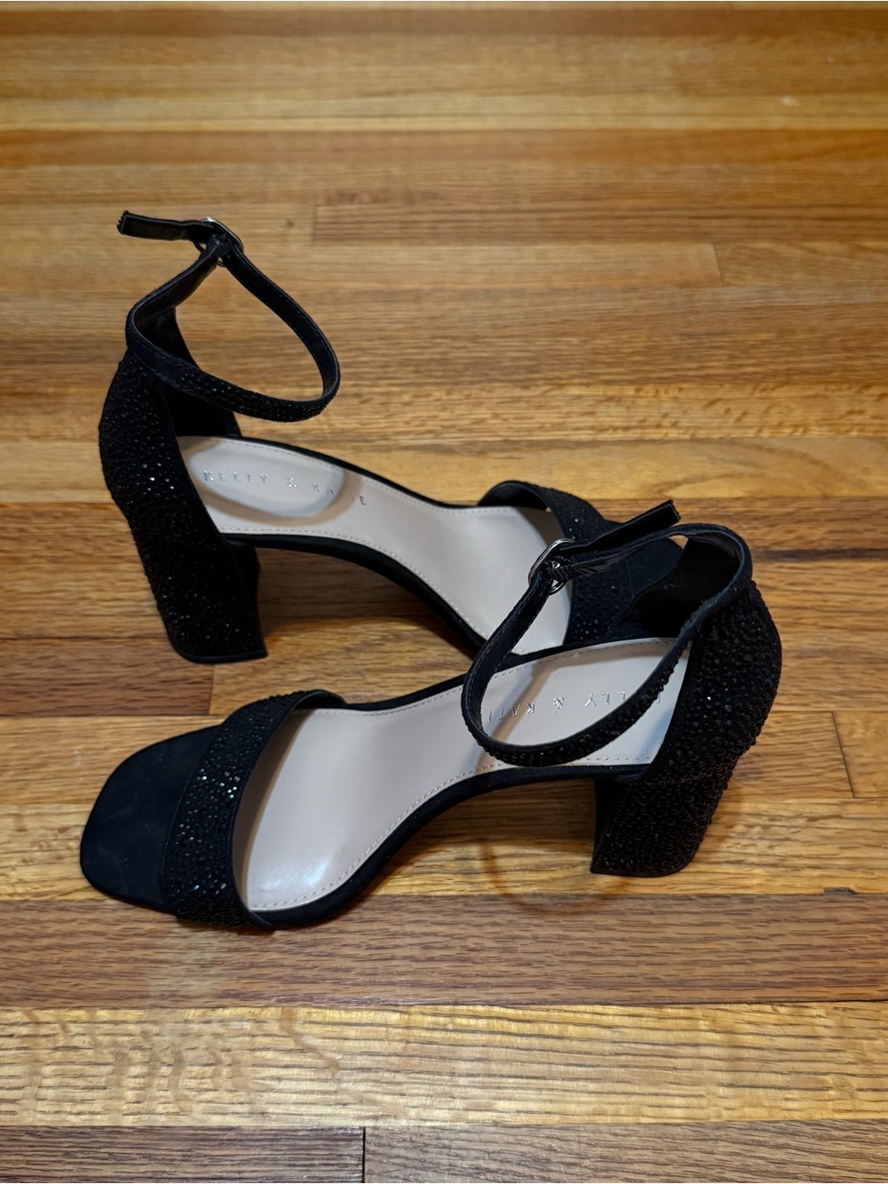 Black Rhinestone Heels - Picture 2 of 3